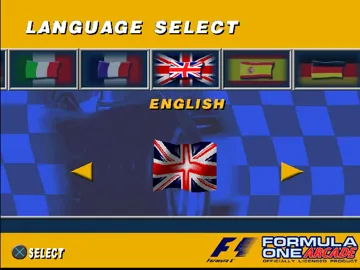 Formula One Arcade (EU) screen shot title